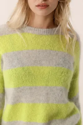 Pull Banelle Gris Chine/Luciole — photo 2