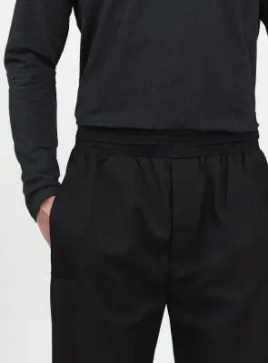 Baggy Pants in Black Serge — photo 2