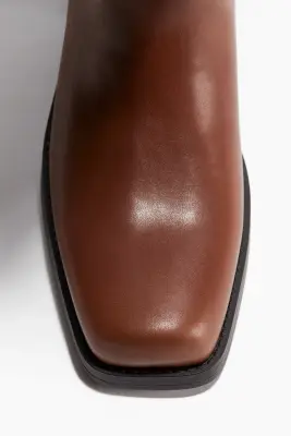 Bottes de style motard - Marron — photo 2