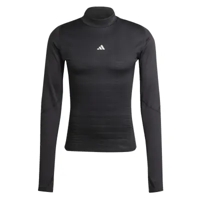 ADIDAS TEE SHIRT THERMIQUE MANCHES LONGUES GRANDE LONGUEUR Noir — photo 2