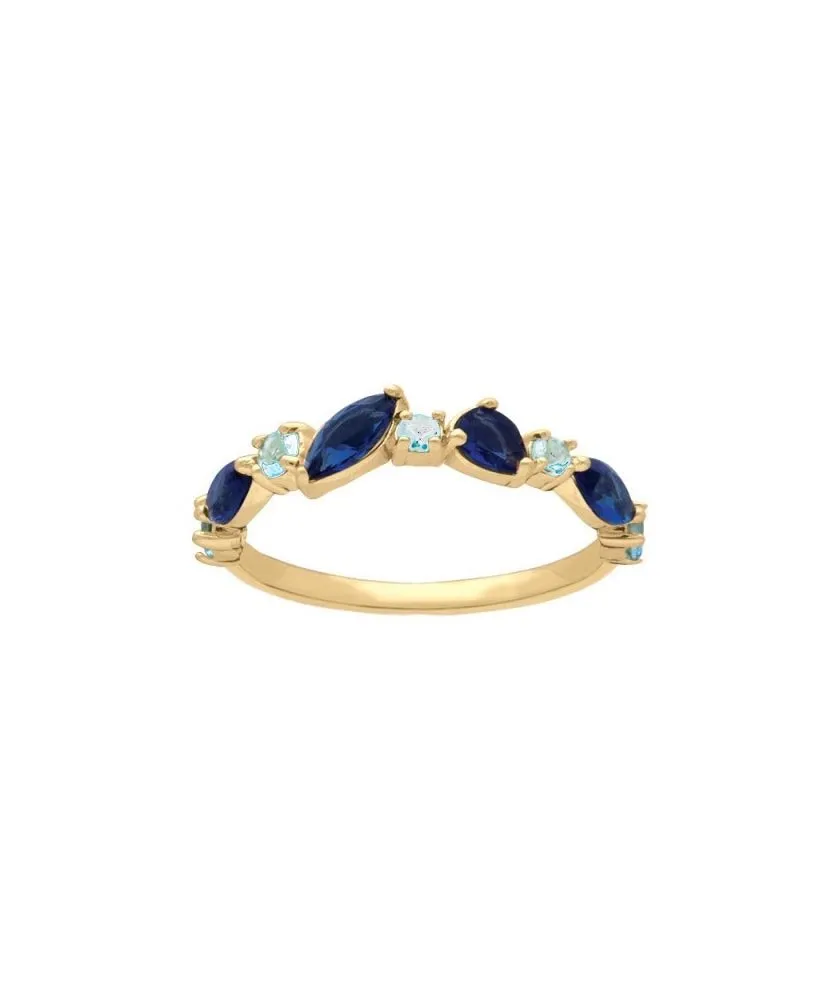Bague multi oz bleus t58 5220por-58
