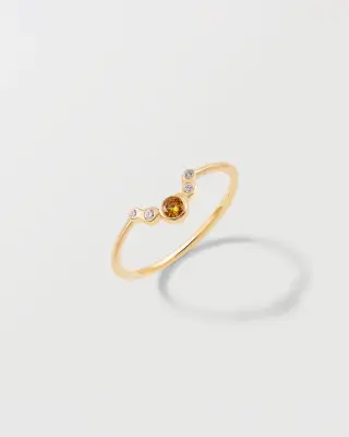 BAGUE FANNY - Or blanc 18 carats — photo 1