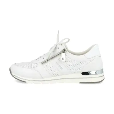 Baskets Remonte R6705-80 Blanches - Lacets Zip Grande Pointure Femme — photo 2