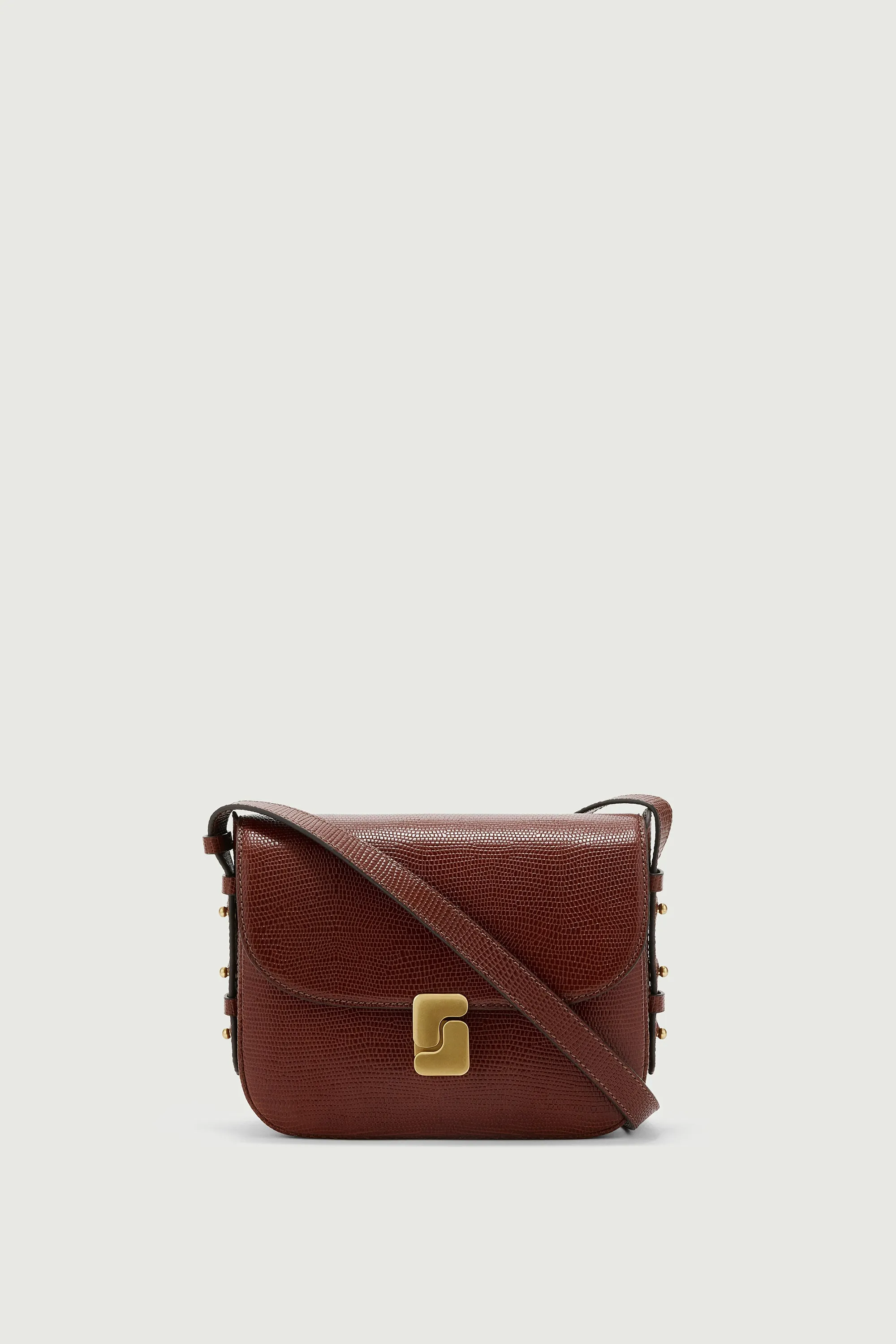 SAC BELLISSIMA MINI COGNAC LÉZARD