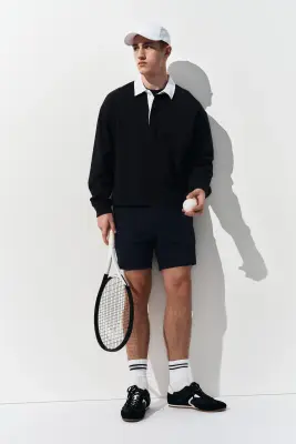 Short de tennis Regular Fit DryMove™ - Bleu foncé — photo 2
