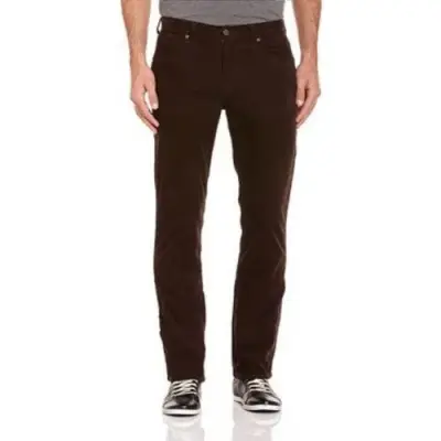 WRANGLER PANTALON ARIZ VELOURS Marron fonce — photo 1