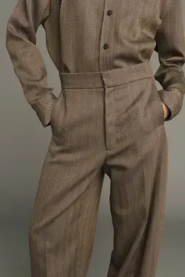 PANTALON JOCELYN MARRON/PARME — photo 5