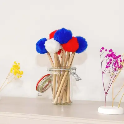 Les 3 crayons à papier avec le pompom du marin — photo 1