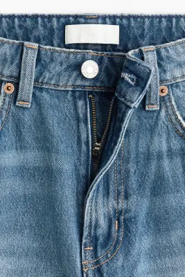 Wide High Waist Jeans - Bleu denim — photo 4