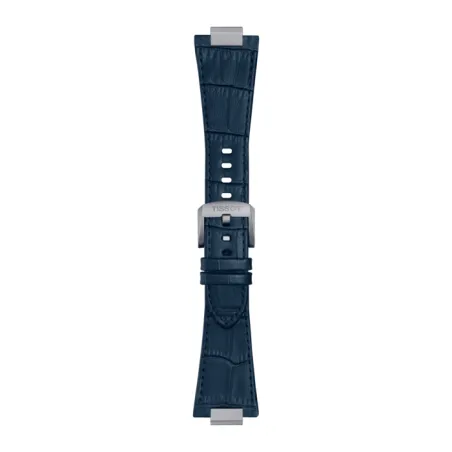 Bracelet cuir bleu pour Tissot PRX Automatique Chronographe T852049411