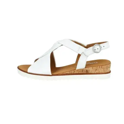 Sandales Gabor 62.751.50 Blanches - Lacets Grande Pointure Femme — photo 2