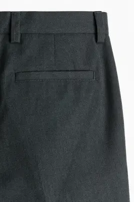 Pantalon chic Relaxed Fit à jambes larges - Gris foncé — photo 5