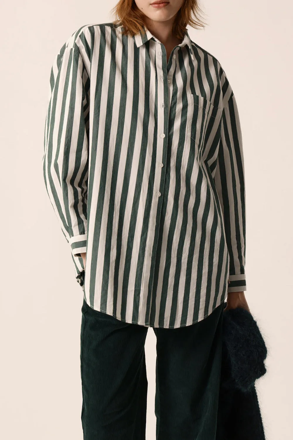 Chemise Sesame Khao - Epicea/Creme