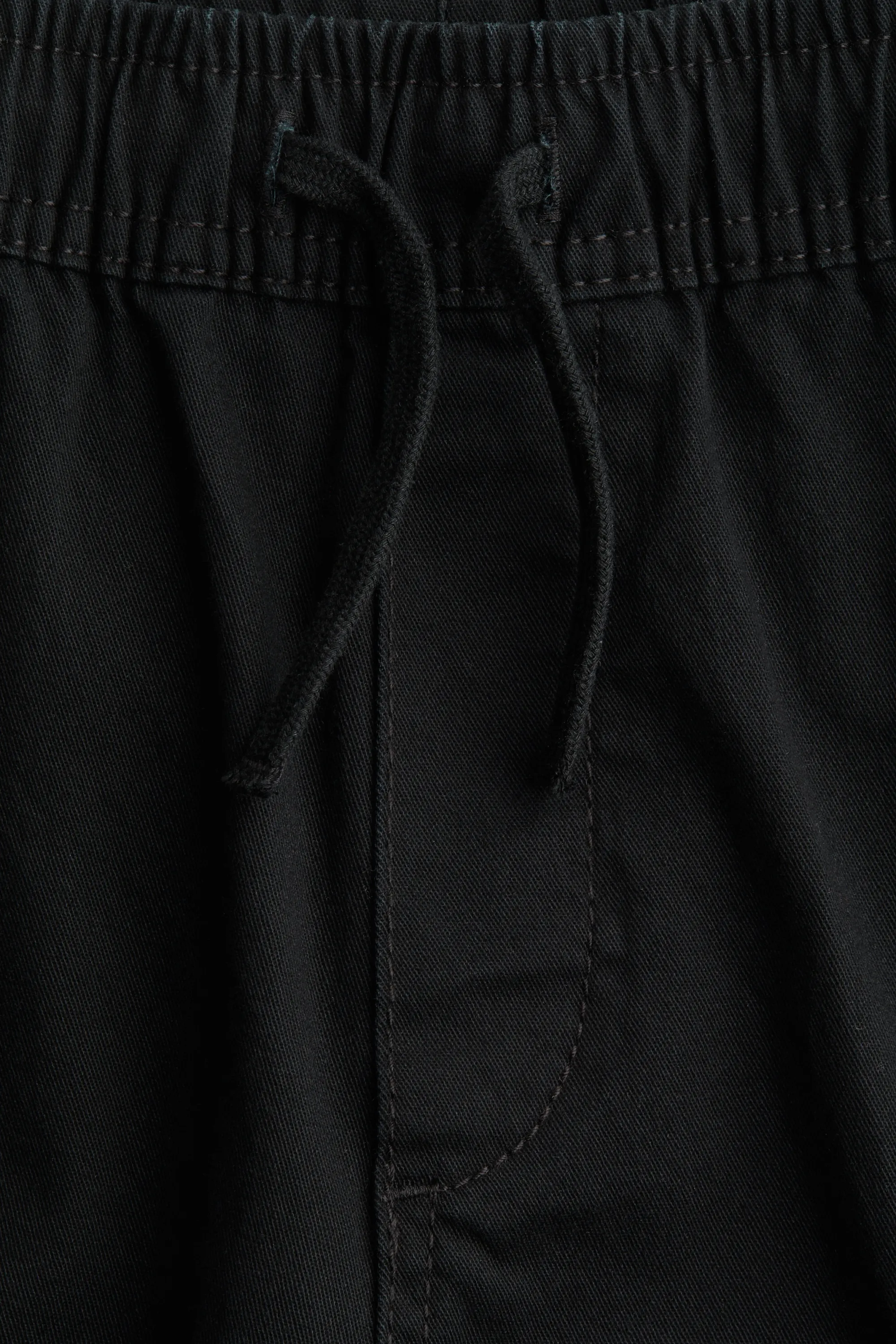 Pantalon jogger cargo en coton - Noir