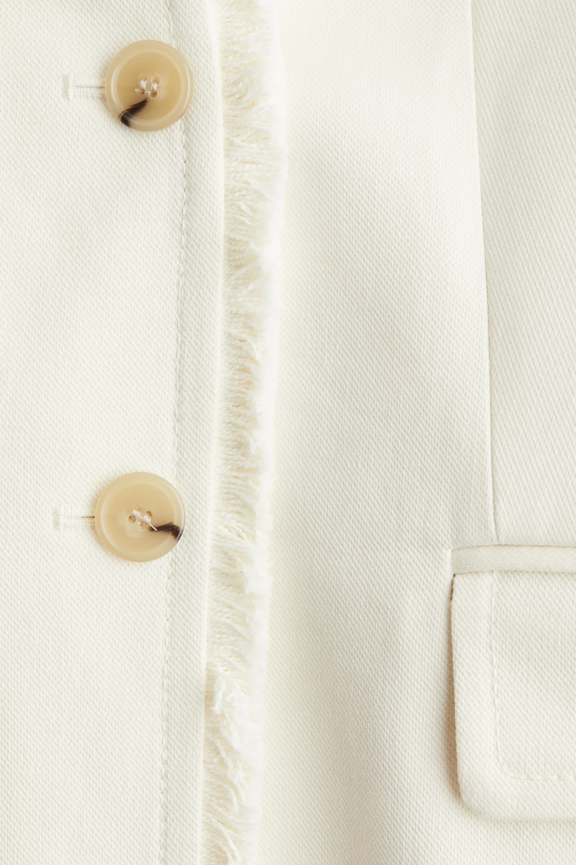 Blazer frangé - Blanc