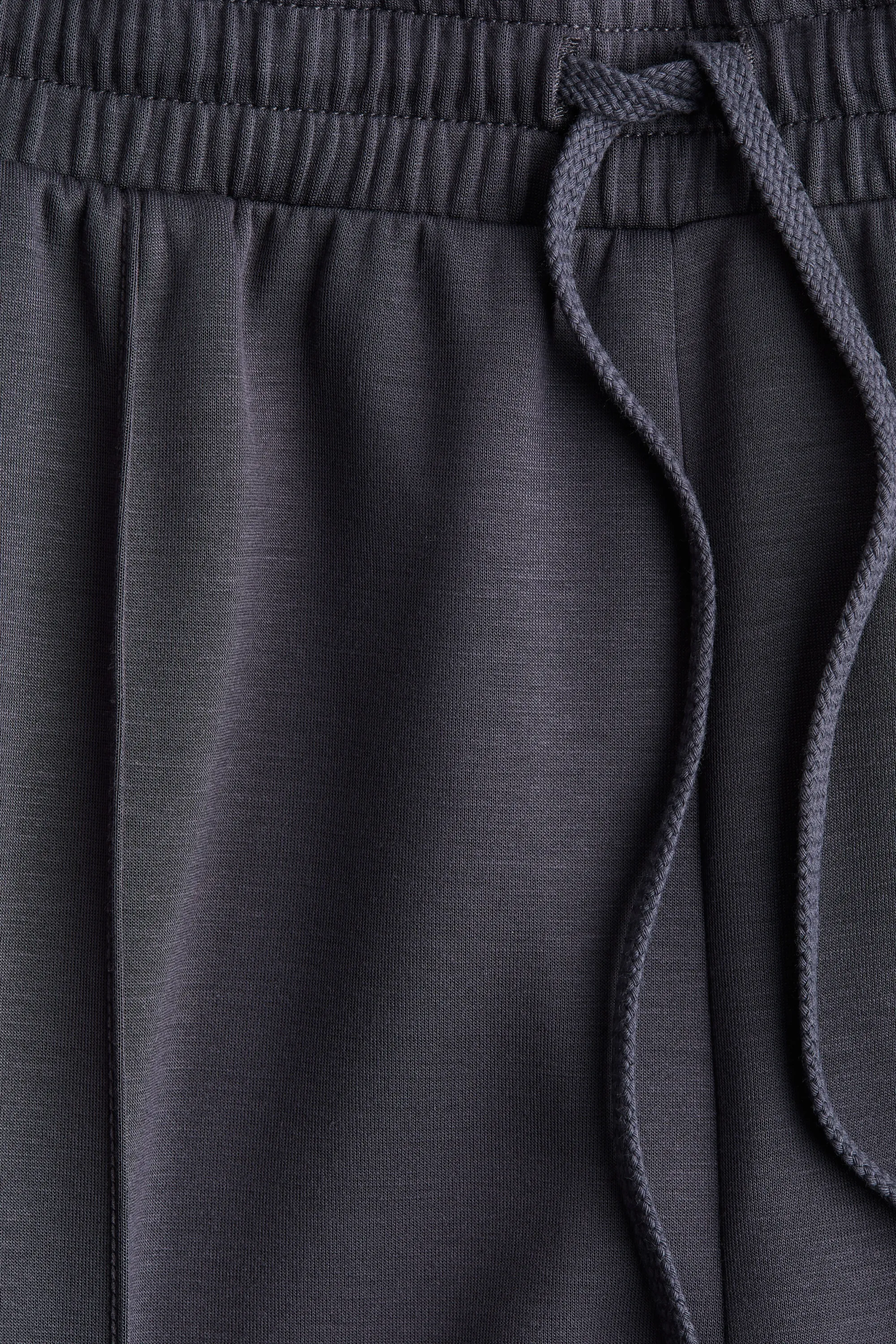 Pantalon très doux avec plis - Gris foncé
