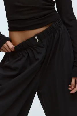 Pantalon à jambes ballon - Noir — photo 1