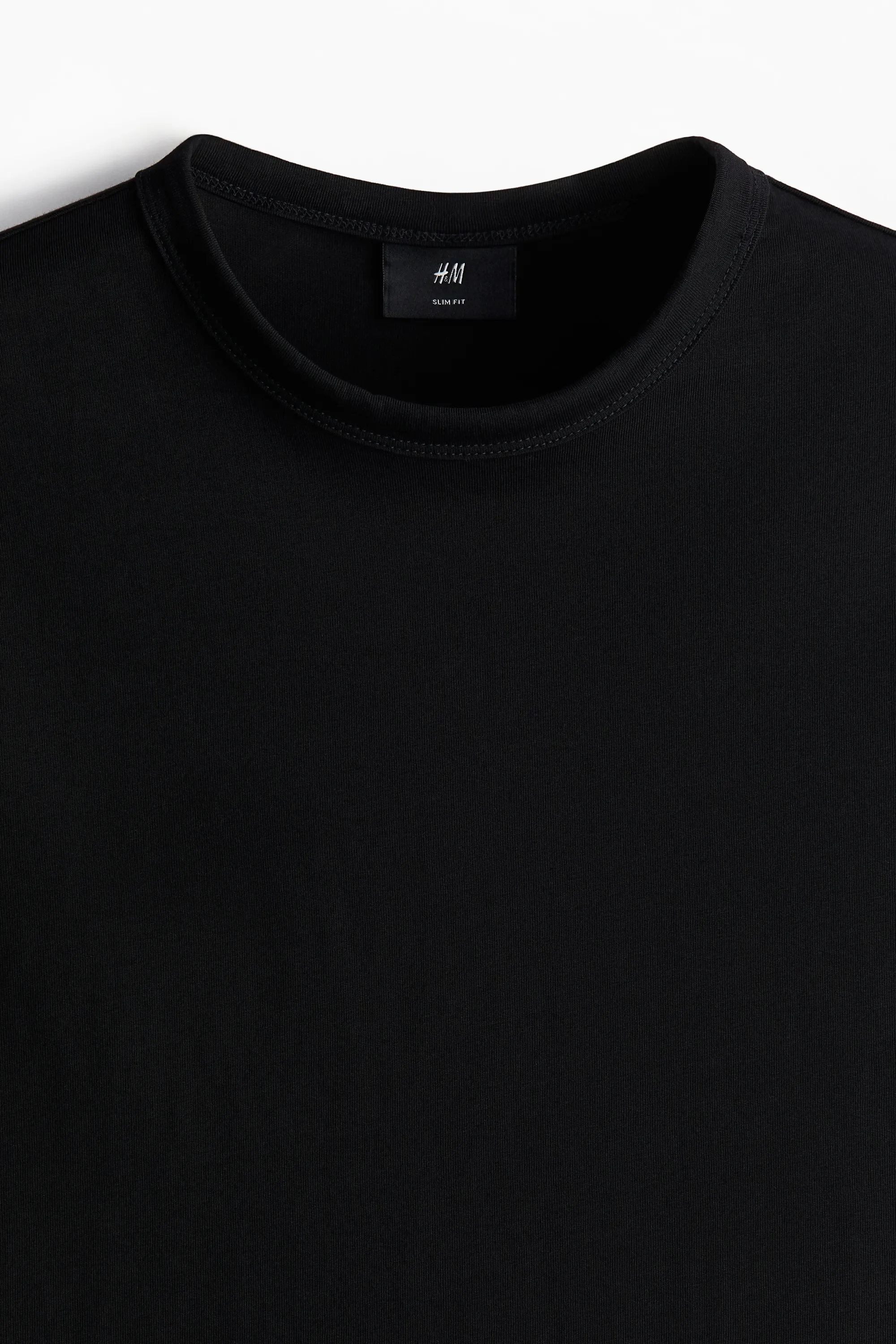 T-shirt Slim Fit en coton - Noir