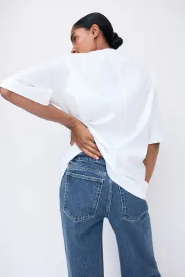 MAMA Jean large - Bleu denim — photo 6