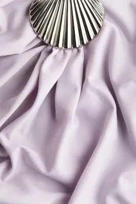 Robe asymétrique à effet drapé - Violet clair — photo 4
