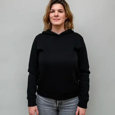 Sweat à capuche Henriette noir — photo 1