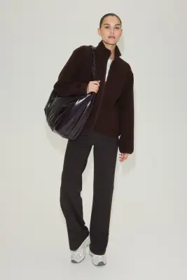 Veste de sport en tissu Teddy bear - Marron chaud — photo 2