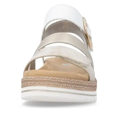 Sandales Remonte D0Q55-92 Blanches - Velcro Grande Pointure Femme — photo 4