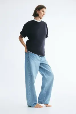 T-shirt oversize - Navy blue — photo 2