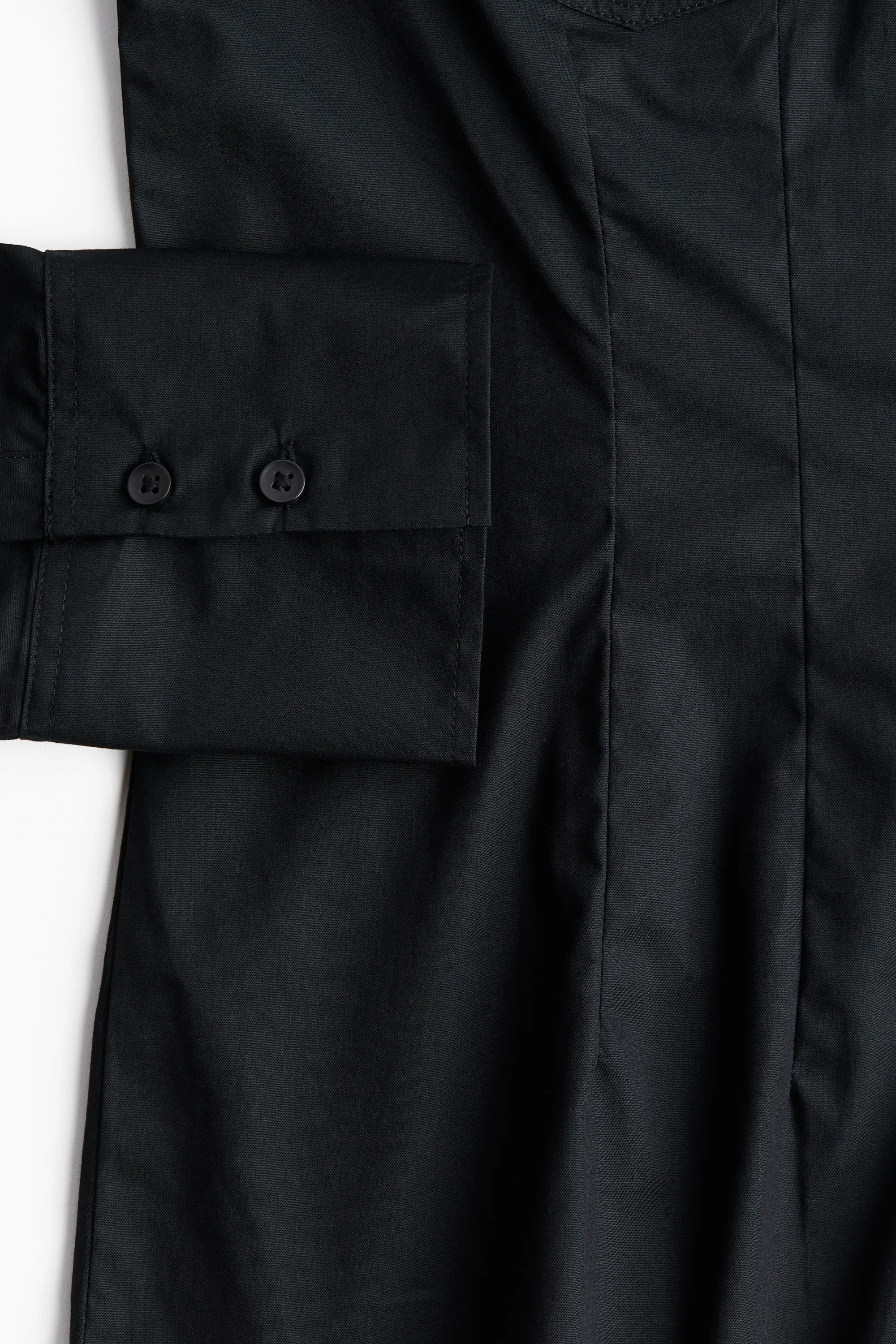 Chemise cargo cintrée - Noir