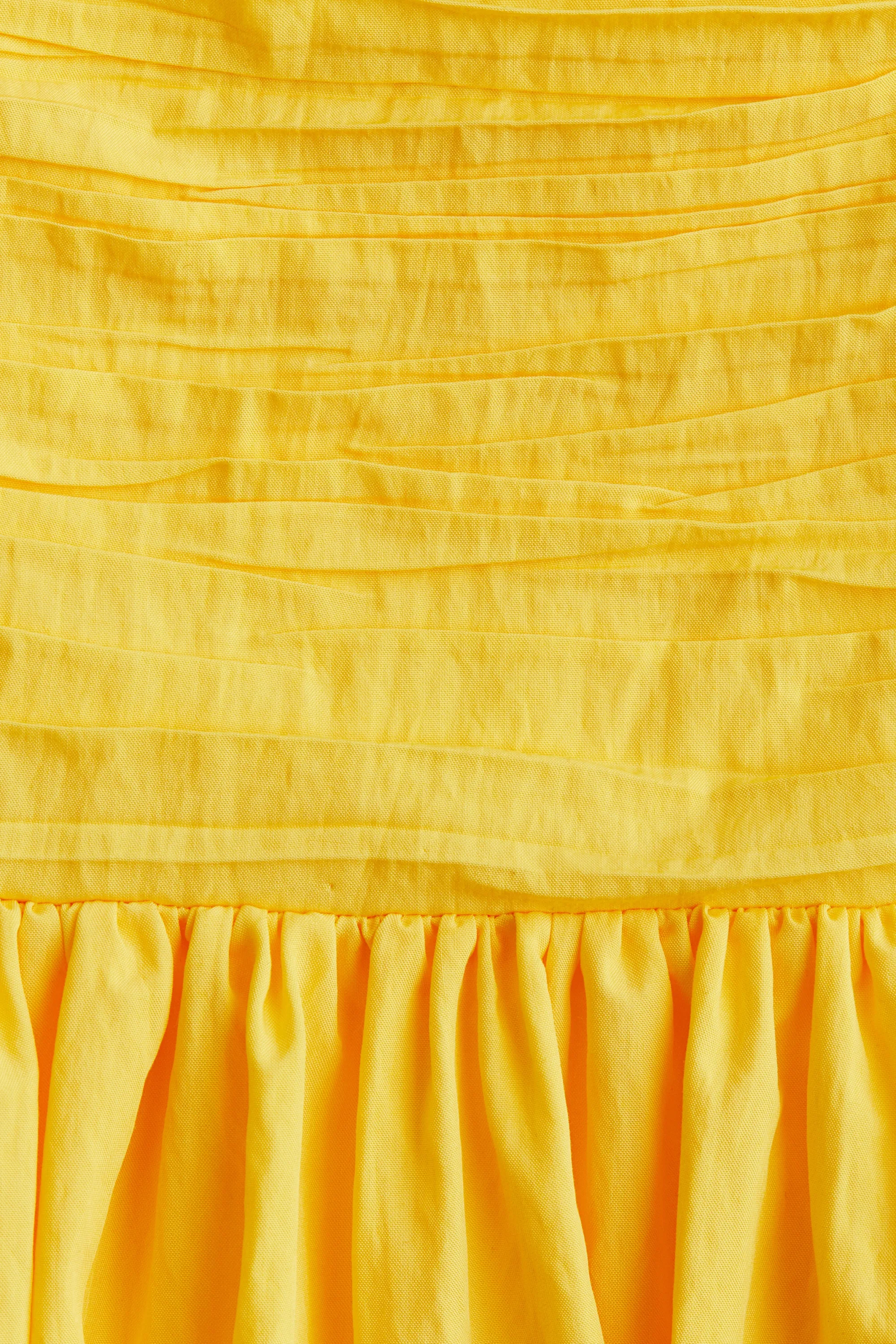 Robe à effet boule - Jaune