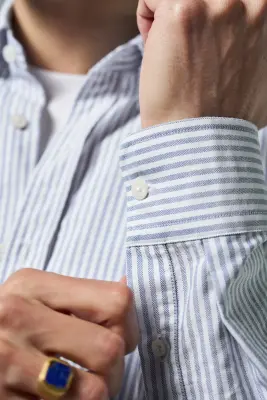 La chemise oxford - Rayures bleues — photo 3
