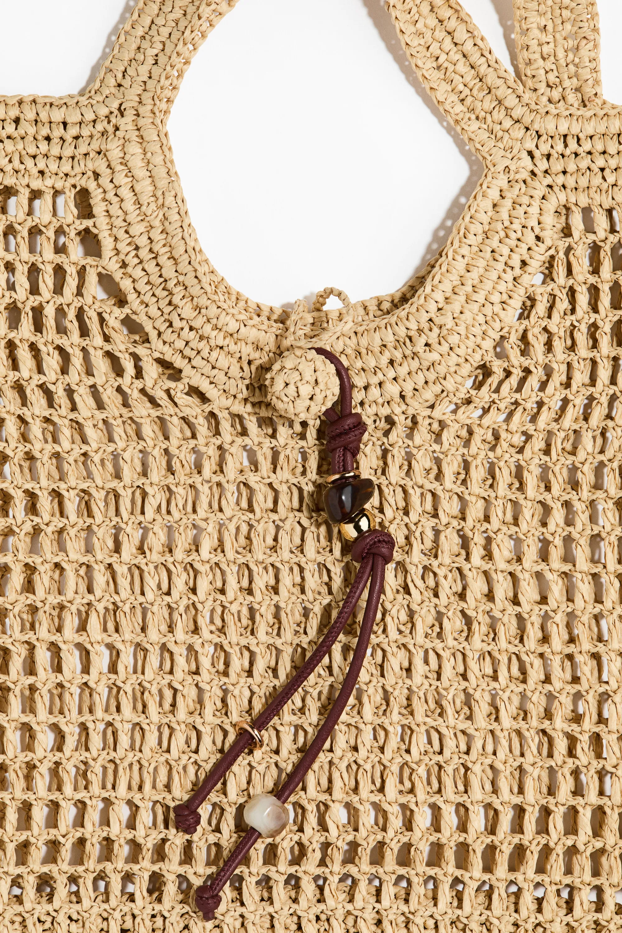 Straw tote bag - Beige