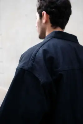 Kaptain Sunshine – Dyed Denim Work Jacket KS26FJK36 – BLACK — photo 3