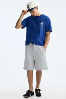 T-shirt imprimé Relaxed Fit en coton - Bleu/Hotel Imaginaire — photo 1