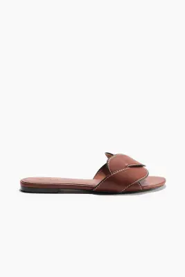 Sandales en cuir - Marron — photo 1