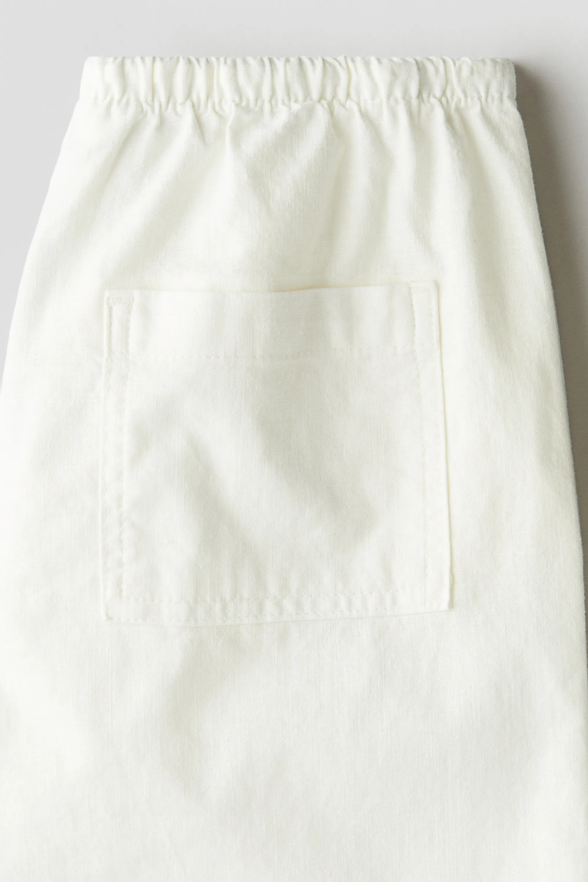 Pantalon en lin mélangé - Crème
