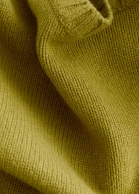 Pull en cachemire et coton - Vert kaki — photo 2