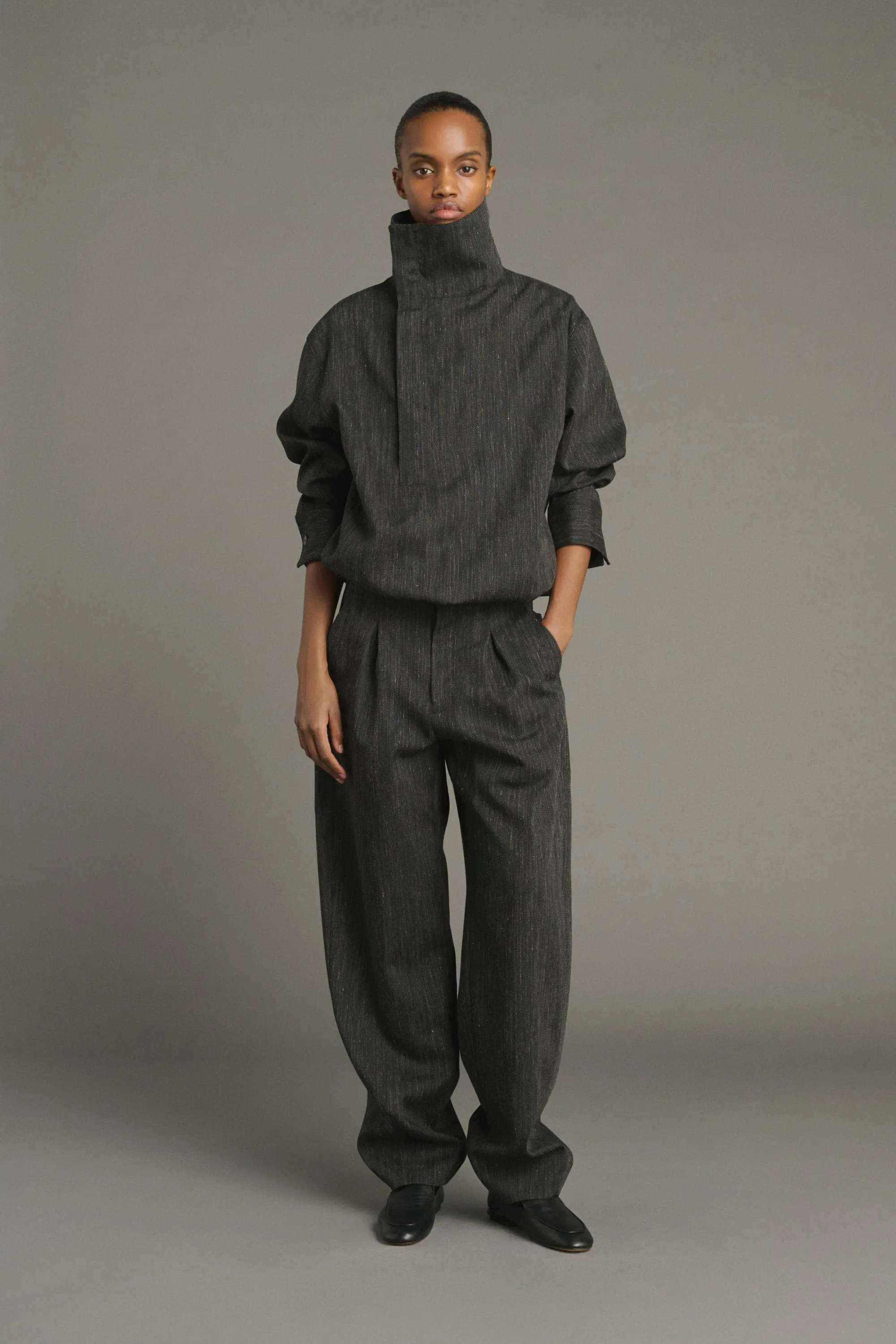 PANTALON BAPTISTE GRIS ANTHRACITE