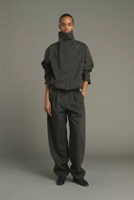 PANTALON BAPTISTE GRIS ANTHRACITE — photo 1