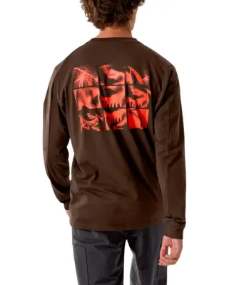 Kragg SL Cotton Bird Tile Shirt LS Carob / Dynasty — photo 2