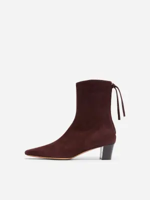 Bottines en cuir - Marron — photo 3