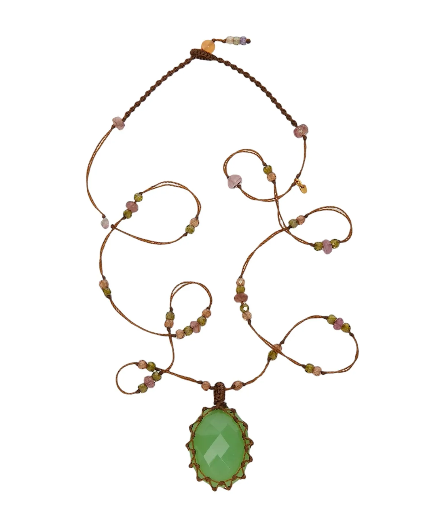 Collier court Chrysoprase - Sharing