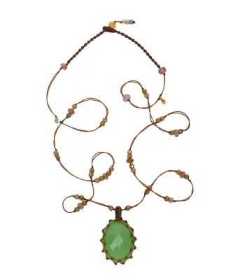 Collier court Chrysoprase - Sharing — photo 1