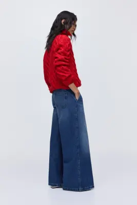 Super Wide High Jeans - Bleu denim — photo 2