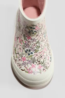 Bottes en caoutchouc - Rose/fleuri — photo 2