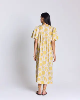 Robe Lavanda imprimé Liberty tournesols jaune — photo 3