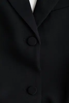 Blazer oversize avec dos ouvert - Noir — photo 5