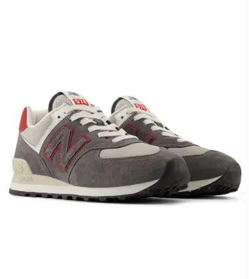 NEW BALANCE U574 Gris Bordeaux — photo 2
