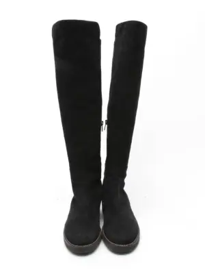Bottes plates bout rond en suede noir Prix boutique 690€ Taille 37 — photo 2