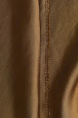 Robe midi en satin - Beige foncé — photo 5